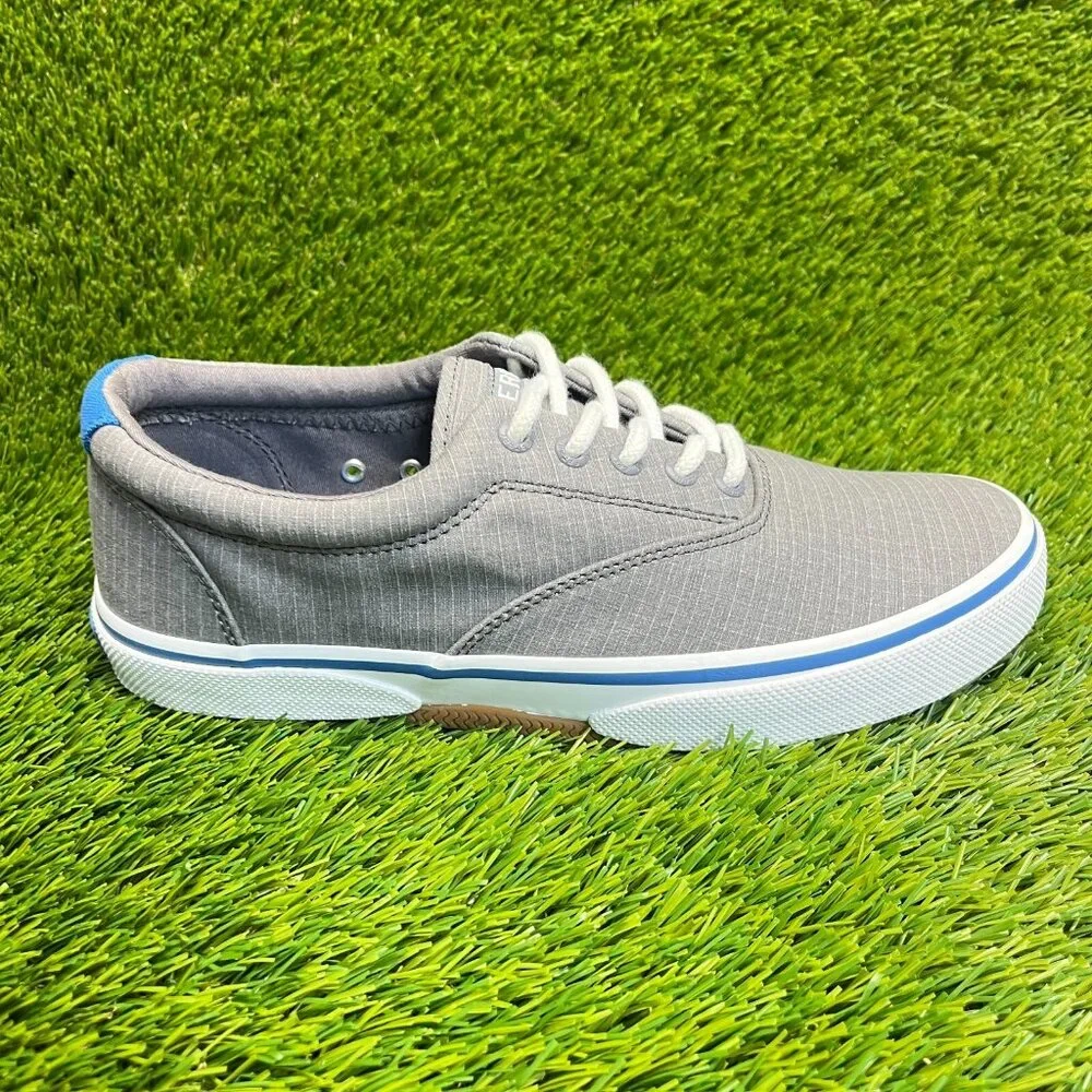 Sperry Halyard CVO Mens Size 8.5W Gray White Casual Walking Shoes Sneakers